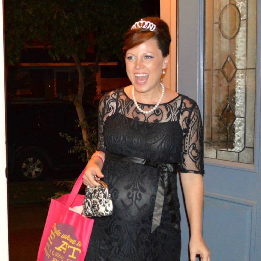 Motherhood Maternity, black cocktail dress Size S